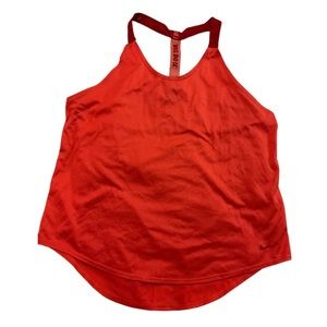 Nike Dri-Fit Orange Loose Workout Tank